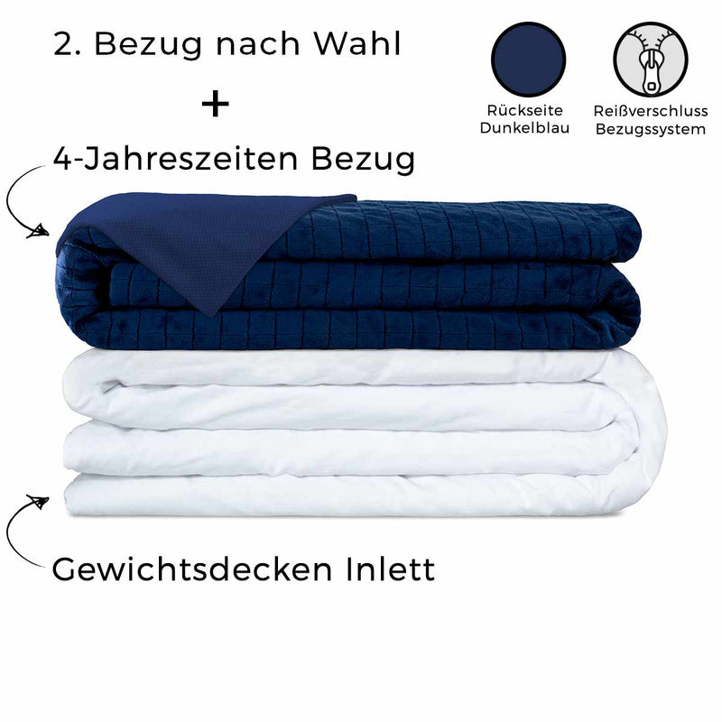 Set: Premium Gewichtsdecke für Erwachsene