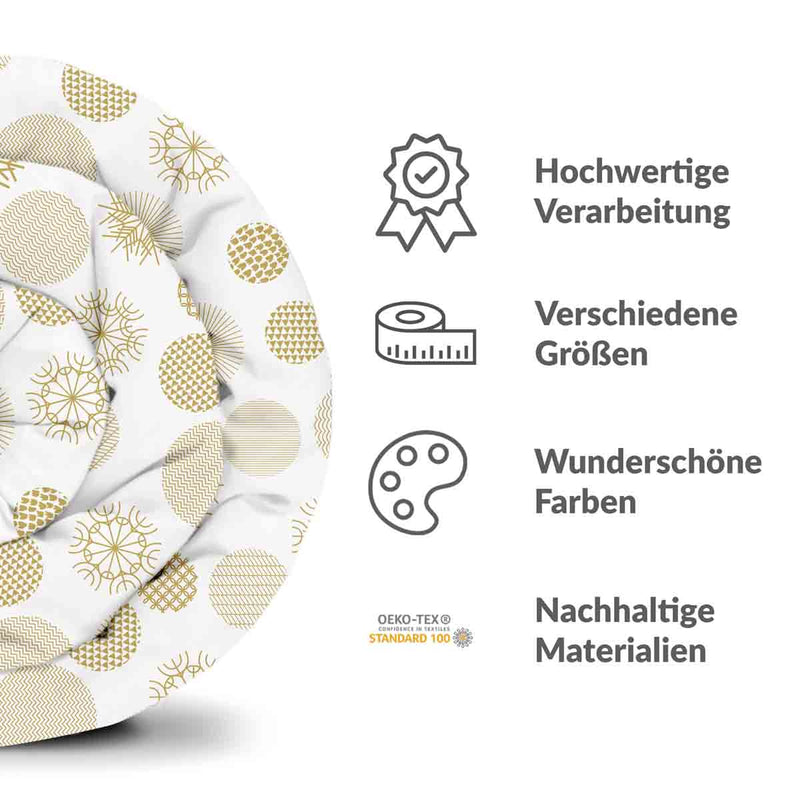 Therapiedecken Baumwollbezug goldener Weihnachtsschmuck