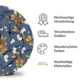 Therapiedecken Bettwäschen Set Blau mit Blumenstrauß