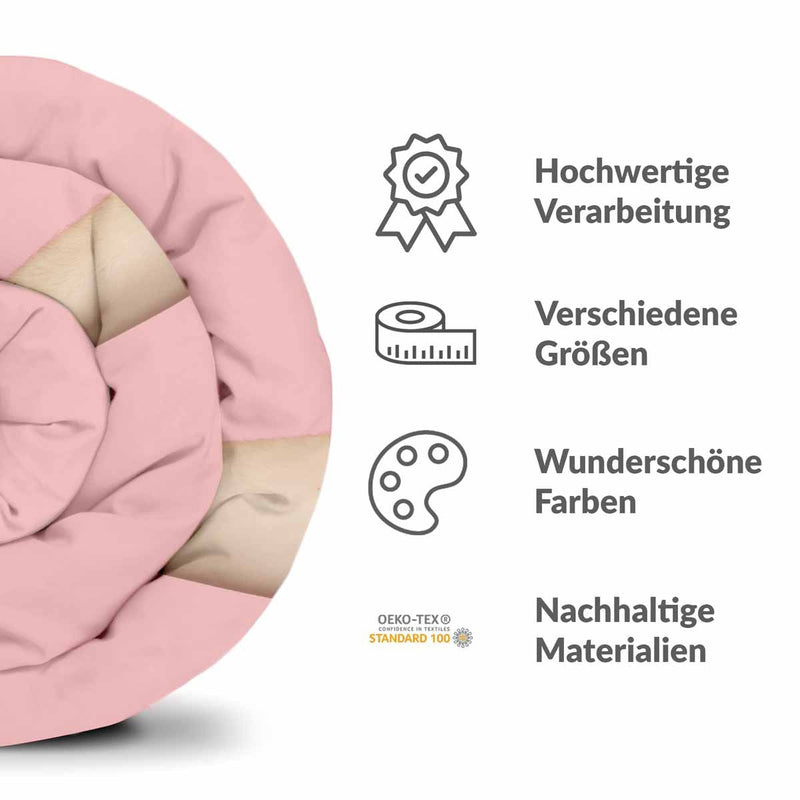 Therapiedecken Bettwäschen Set Rosa mit Drachenfrucht