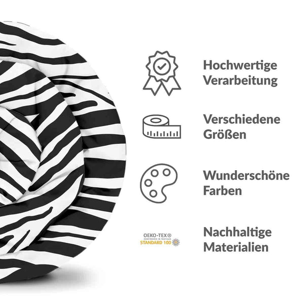 Therapiedecken Bettwäschen Set Zebra Print