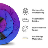 Therapiedecken Baumwollbezug Lila mit Formen