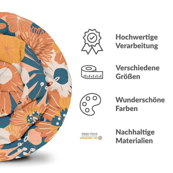 Therapiedecken Bettwäschen Set mit Gerbera Blumen