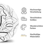 Therapiedecken Baumwollbezug mit schwarzen Schlangenlinien