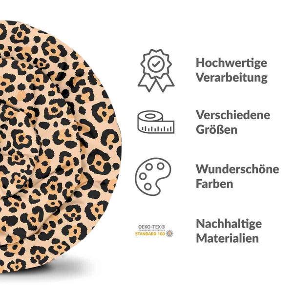 Therapiedecken Baumwollbezug Leoparden Print