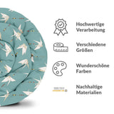 Therapiedecken Bettwäschen Bezug Origami Schwan