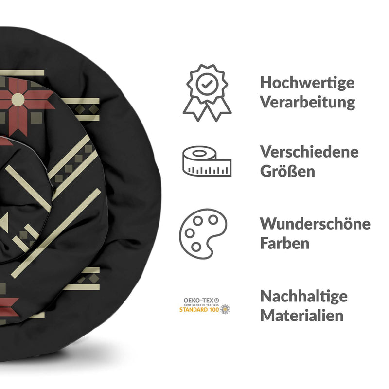 Therapiedecken Baumwollbezug mit großer Schneeflocke