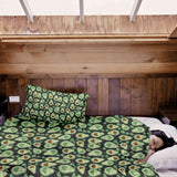 Therapiedecken Bettwäschen Set Grüne Avocados
